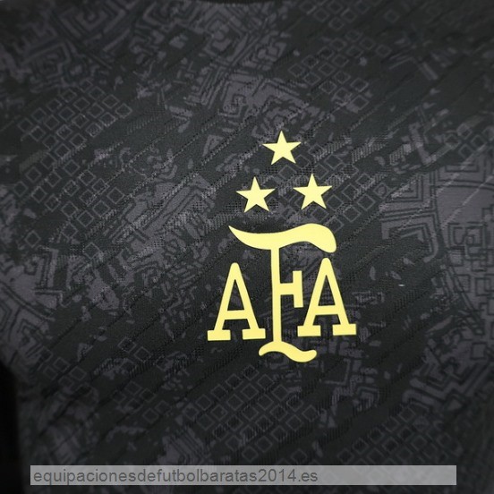 Nuevo Especial Jugadores Camiseta Argentina 2024 Negro Baratas